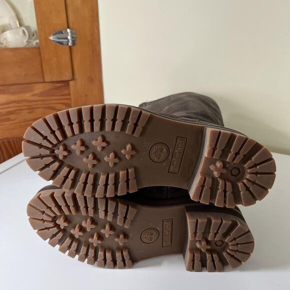 Timberland Boots Courmayer Valley Tall High Size 5.5 Leather Lug Sole A25CJ - Picture 9 of 10